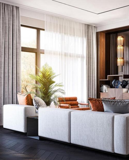 Интереснейший проект кухни - гостиной. 01