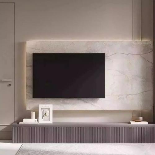 В интерьере этой кухни - гостиной тёплые спокойные тона, чёткие линии отделки и мебели. 07