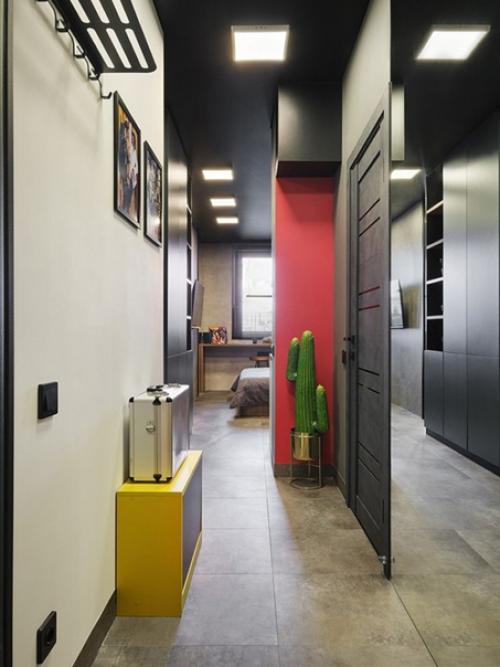 Интерьер маленькой студии 18, 7 кв. 07