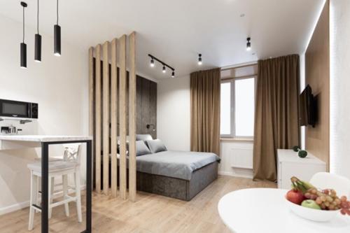 Интерьер квартиры - студии 28 кв. 03