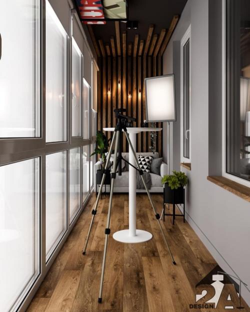 Интерьер лоджии, площадь 7, 54 м 2. 04