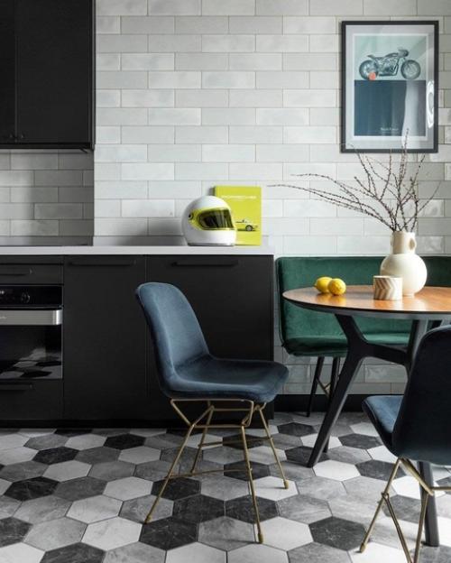 Современный интерьер с очень интересным освещением. 08