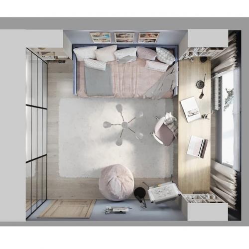 Дизaйн - прoект детскoй комнаты. 06