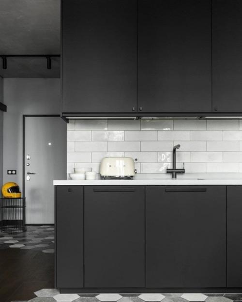 Современный интерьер с очень интересным освещением. 02