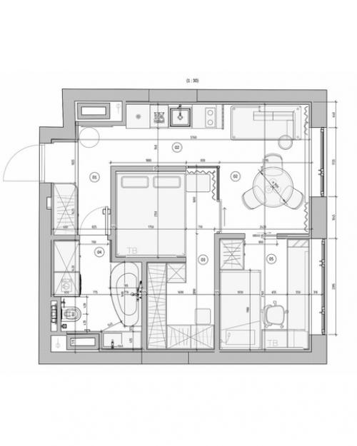 38 м 2 квартира для творческой мамы с двумя детьми. 08