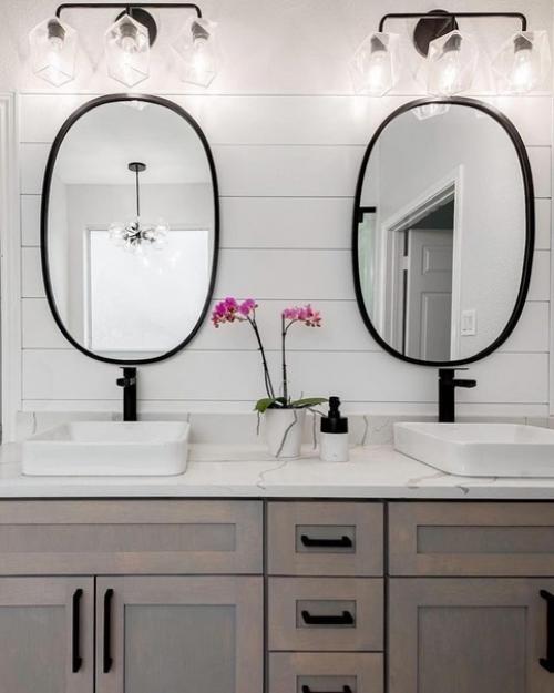 Ванная комната словно ждала этого ремонта и полного преображения своего интерьера! 08