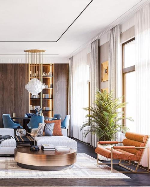 Интереснейший проект кухни - гостиной. 05