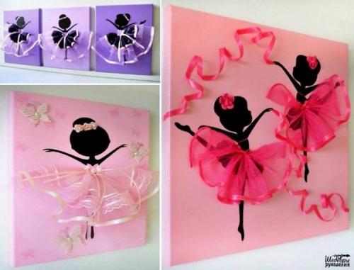 Панно Балеринки.  Мы делаем свою комнату еще красивее?