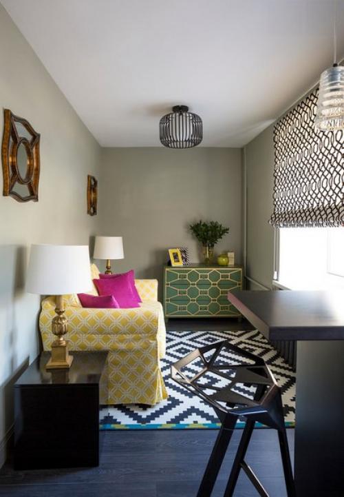 Яркая квартира с гардеробной и баром на 29 кв. 04