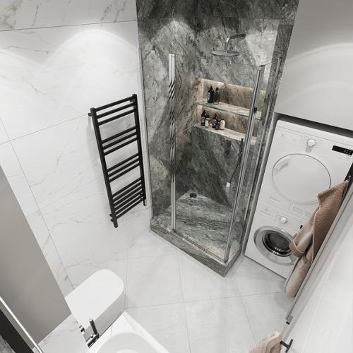 Душевая комната в 2 х комнатной квартире в жксамолет. 05