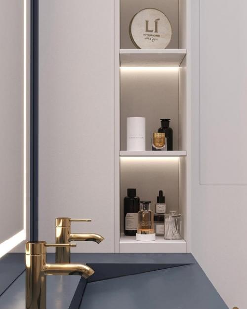 Нестандартный вариант оформления совмещенного санузла. 04