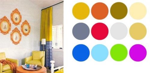 Желтый. 7. Удачных сочетаний в интерьере. 04