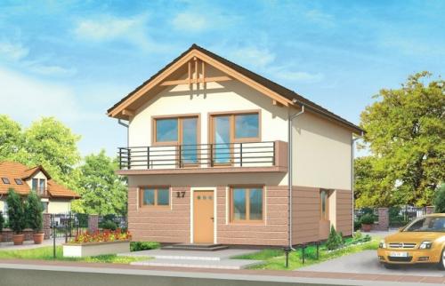 Дом с мансардой.