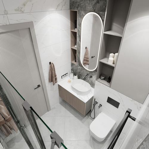 Душевая комната в 2 х комнатной квартире в жксамолет. 01