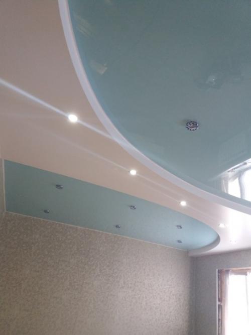 Двухуровневые натяжные потолки новые возможности для дизайна интерьера открывают. 08