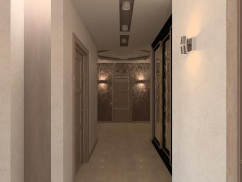 Дизайн - проект Гостиная с Обеденной Зоной + Коридор. 05