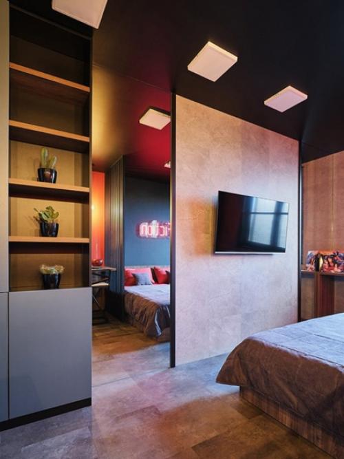 Интерьер маленькой студии 18, 7 кв. 06