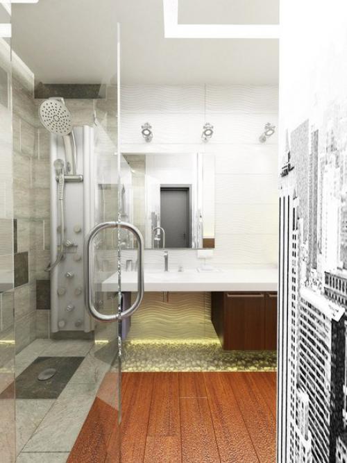 Как рационально зонировать двушку: проект квартиры 70 кв. 05