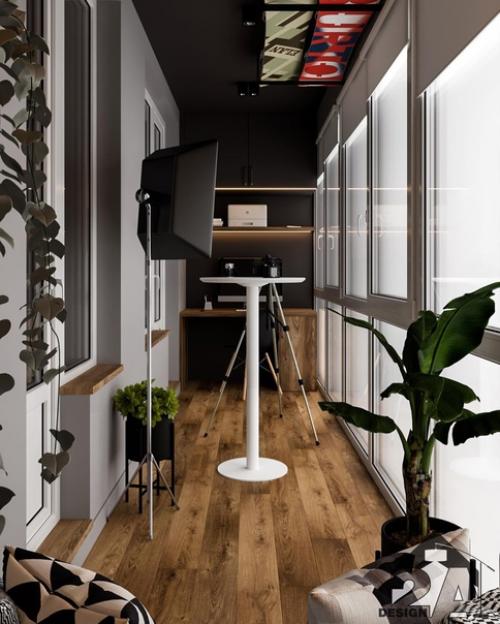 Интерьер лоджии, площадь 7, 54 м 2. 03