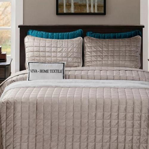 Велюровое покрывало - прекрасное дополнение интерьера спальни или гостиной, которое внесёт в пространство особую энергетику домашнего уюта. 04