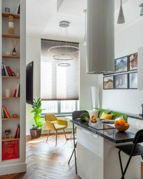 Яркие акценты в спокойной студии. 03