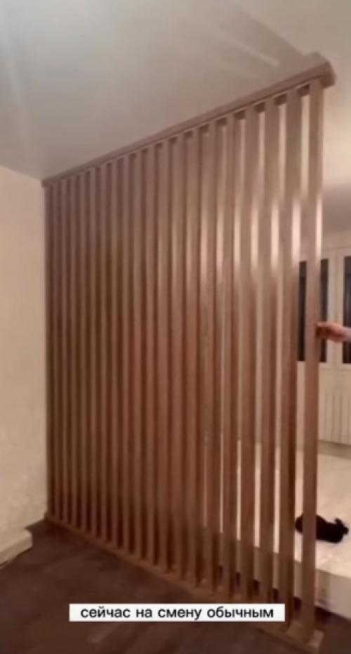 Поворотная реечная перегородка. 01