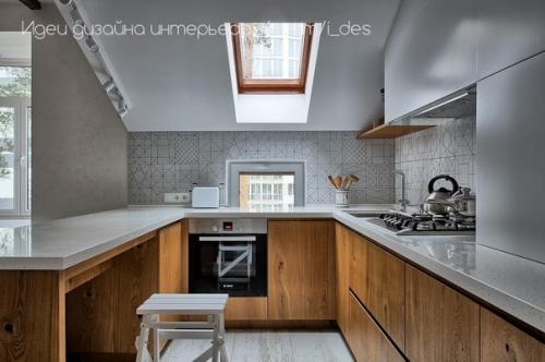 Кухня на мансардном этаже. 02