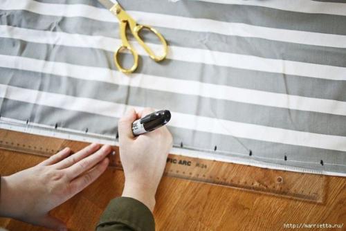 Тканый коврик из лоскутков своими руками. 02