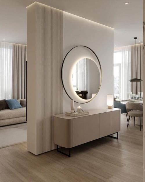 Компактная кухня с островом и столовой зоной. 06