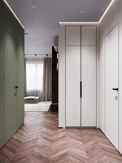 На смену роскошному изумруду, в интерьеры 2024 смело врываются новые Зеленушки: селадон, шалфей, олива. 06