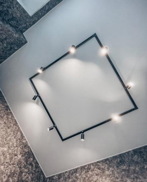 Натяжной потолок и трековое освещение. 02