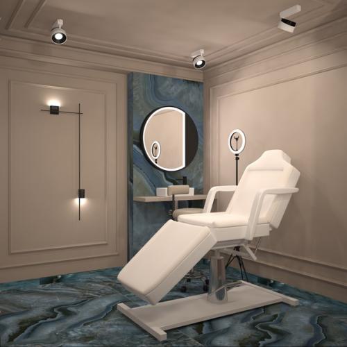 Я проектирую не только жилые интерьеры но и коммерческие - например этот салон красоты. 05