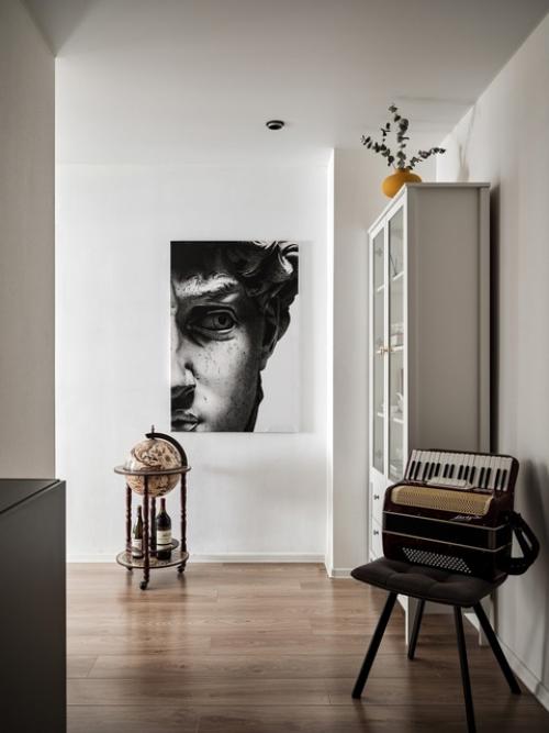 Стильное преображение типового ремонта от застройщика в двушке 65 м. 05