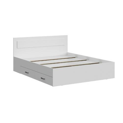 Кровать двойная с ящиками Бали, белый шагрень за 9590 р!