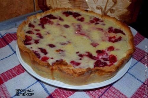 Цветаевский пирог с малиновой начинкой приготовь? 07