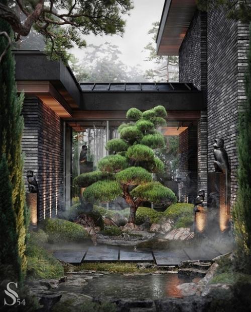 Дом, ландшафтный дизайн - всё просто потрясающе! 02