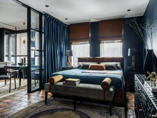 Реализованный интерьер квартиры с английским акцентом в Москве. 03