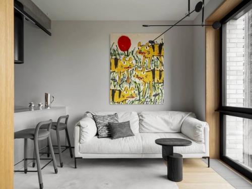 Маленькая квартира под сдачу может стать полем для творческих экспериментов дизайнера, особенно если у заказчика нет четких требований к интерьеру. 02