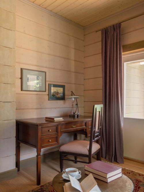 Уютный современный дом в стиле русской усадьбы в Талеже. 07