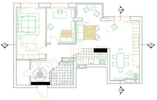 Квартира с символикой солнечного культа в Киеве. 07