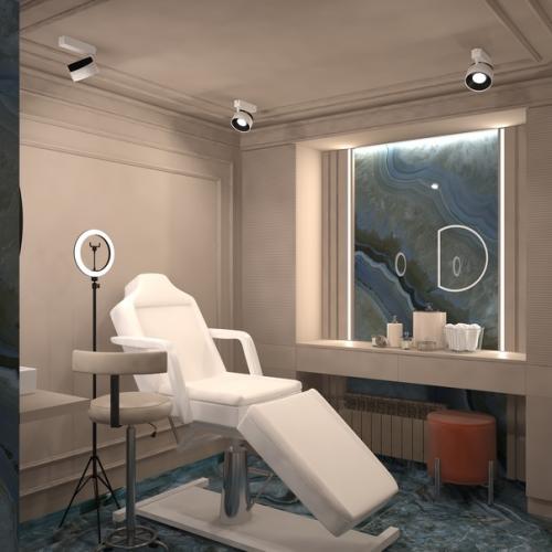 Я проектирую не только жилые интерьеры но и коммерческие - например этот салон красоты. 04