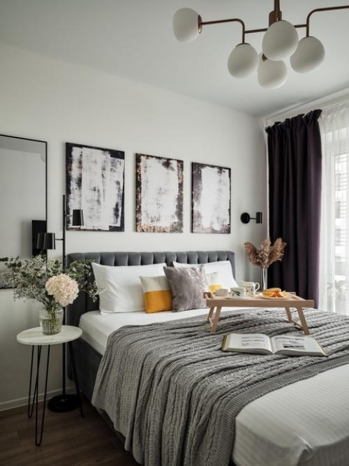 Стильное преображение типового ремонта от застройщика в двушке 65 м. 03