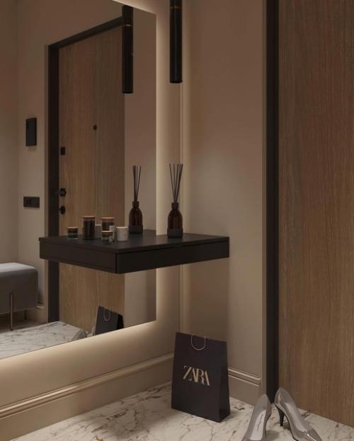 Два очаровательных примера оформления прихожей. 06