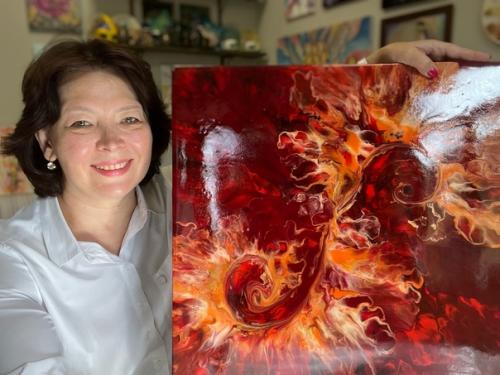 Этим летом я в гостях у своей двоюродной сестры была. 02