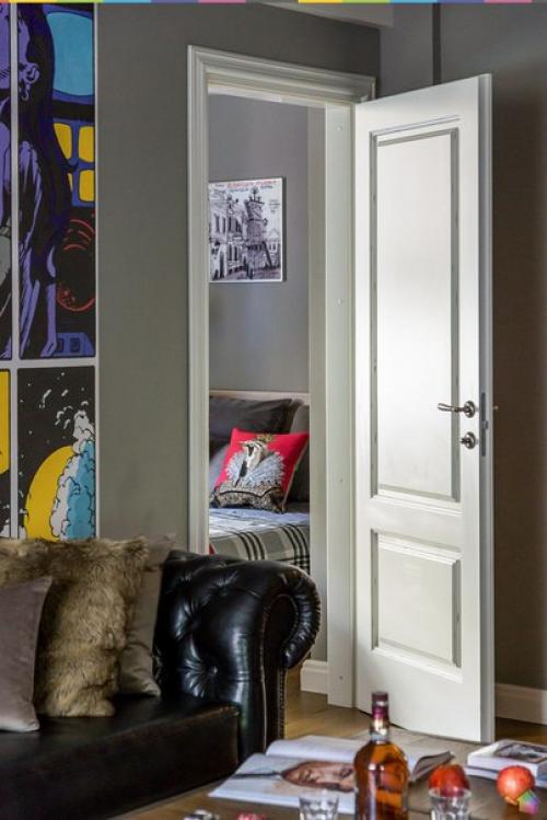 Квартира для молодой семьи с комиксом Хранители на стенах ч. 1. 02