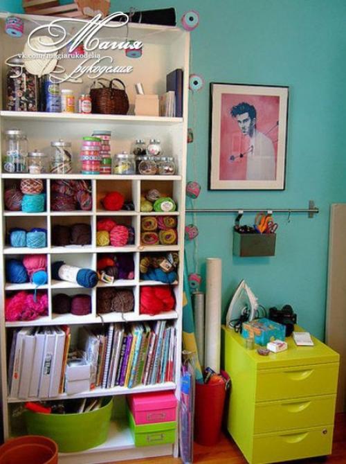 Как и где хранить пряжу - идеи. 07
