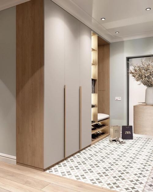 Два очаровательных примера оформления прихожей. 03