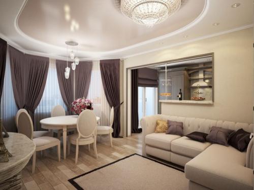 Интересный?  Дизайн интерьера кухни - гостиной? 03