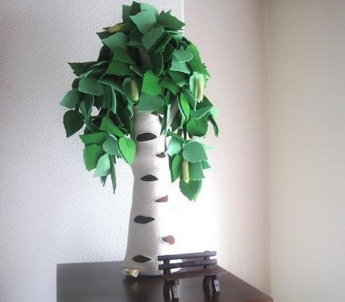 Деревья из фетра: идеи шаблон. 06