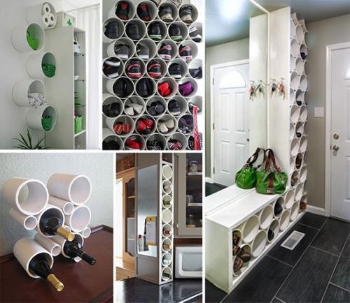 Полезные идеи.  Поделки из пластиковых труб. 09